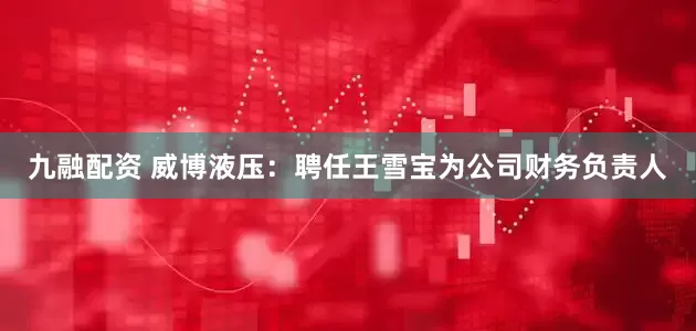 九融配资 威博液压：聘任王雪宝为公司财务负责人